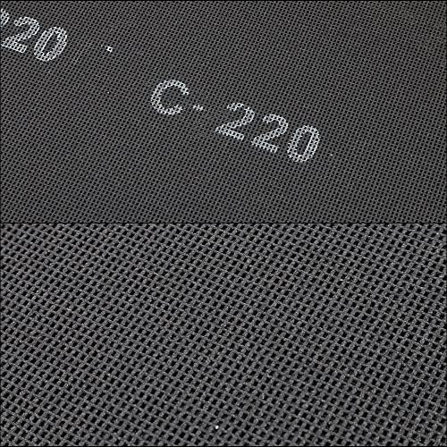 HUAALIUCHE 17" Sanding Screen Discs - Mesh Floor Sanding Screen - Black Silicon Carbide - for Wood Floors (10 Pack, 220 Grit)