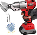 Cordless Sheet Metal Cutter for Milwaukee 18V Battery,14GA Electric Metal Shearsr, 360° Pivoting Head,400Nm Torque,Brushless Scissors for Stainless Steel,Carpet,Leather,Metal and Iron（Tool Only）