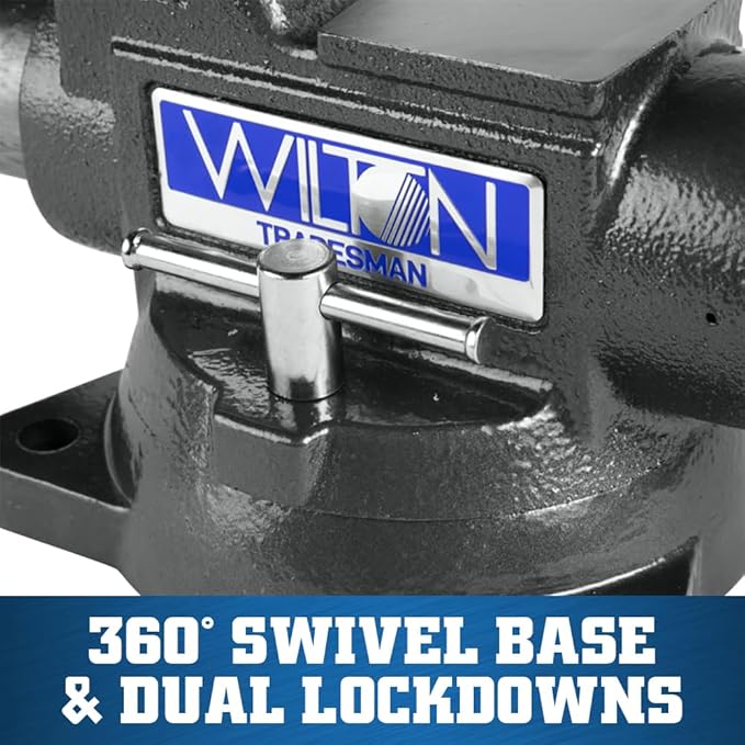 Wilton Tradesman XC Bench Vise, 4-1/2" Jaw Width, 3-1/2" Max Jaw Opening, 3-1/4" Throat (1745XC)
