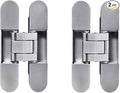 TamBee Outswing Hidden Door Hinges for Secret Door Secret Door Hinges Concealed Door Hinge Hidden Hinges for Secret Door 3 Way Adjustable 6inch 2PCs