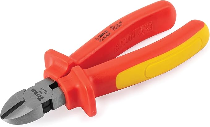 Titan 73346 6-Inch VDE Insulated Diagonal Pliers