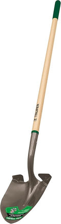 Truper 31184 Round-Point Shovel - Mid-Size Steps, 7'' Grips, 48" Handle