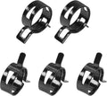 10pcs 0.98" ID Constant Tension Band Hose Clamps, 25mm Spring Band Type Action Hose Clamp Manganese Steel Fuel Line Clamp Low Pressure Air Clip Clamp for Fuel Hose Line Water Pipe Air Tube black