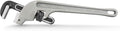MAXPOWER 18-inch Pipe Wrench, 45 Degree Angled Cr-Mo Jaw, 2.36” Opening | Aluminum Plumbing Wrench, Heavy Duty Offset Pipe Wrench for Tight Spots