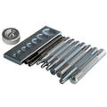 Craft Tool Die Punch Snap Kit Rivet Setter with Base for Punch Hole and Install Rivet Button (Rivet Setter with Base)
