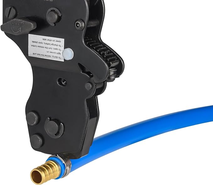 PEX Ratchet Cinch Clamp Tool for Stainless Steel Clamp Rings, One-Hand Ratchet Design Crimper Tool from 3/8", 1/2", 3/4", 5/8" and 1", ASTM2098