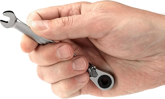 TEKTON 6 mm Reversible Ratcheting Combination Wrench | WRC23406 | 12-Point
