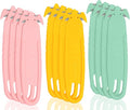 T TOVIA Package Opener of Recessed Concealed Stainless Steel Blade, Safety Box Cutter Knife Plastic Cutter for Box, Carton, Shrink Wrap, Plastic Straps, 12pcs 3 colors