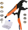 Heavy Duty Snap Fastener Tool, Snap Setter Tool Attach 10 Sets 50 pcs Boat Cover Snaps, Snap Repair Kit, Repairing Boat Covers, Canvas, Fabric, Tarps