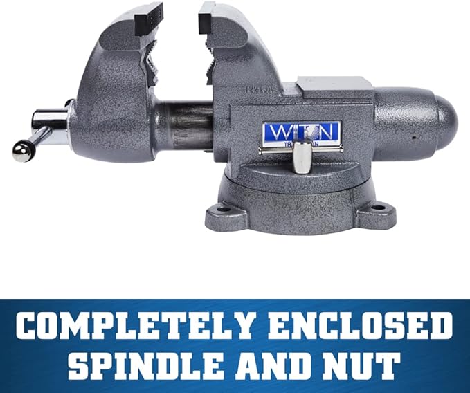 Wilton Tradesman Bench Vise, 8" Jaw Width, 6-3/4" Max Jaw Opening, 4-3/4" Throat (Model 1780A)
