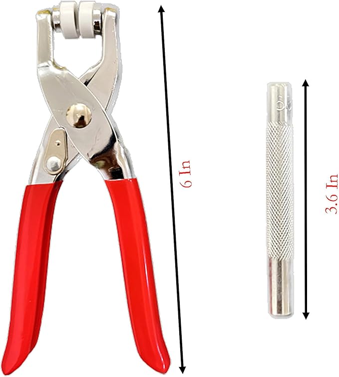 Snap Button Kit Sets, 100 Pair Colorful 5 Claw Buckle with 6 Inch Plier and Alloy Stick for Clothing Leather Crafting Sewing (1)