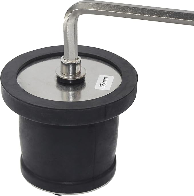 Expandable Mechanical Seal Cleanout Pipe Plug, Sewer Cap Cover | 2-9/16" to 3-1/8" Rubber Expansion Scupper Plugs&Removable Stainless Steel Allen Wrench Handle, Winterizing Pool Boat Plugs