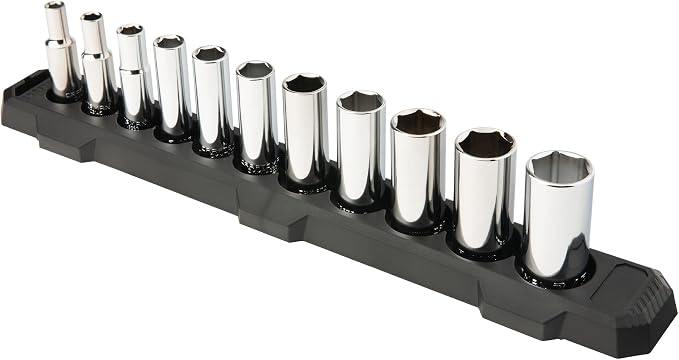 CRAFTSMAN Socket Set, SAE, 3/8" Drive, 6 Pt., 11Piece (CMMT12044)