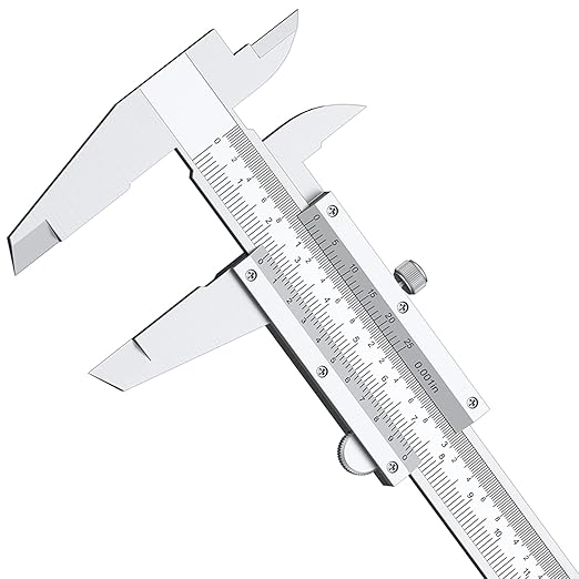 HDLNKAK Vernier Caliper 6 Inch, 6" Non Digital Caliper, 0-6Inch/0-150mm，0.001 inch/0.02mm High Precision Caliper, Measuring Caliper Tool