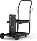 YESWELDER Low Profile Heavy Duty Welding Cart for MIG Welder TIG Welder and Plasma Cutter, Larger Running Gear with Cylinder Rack & Storage Safety Chains,360° Swivel Wheels Welding Trolley