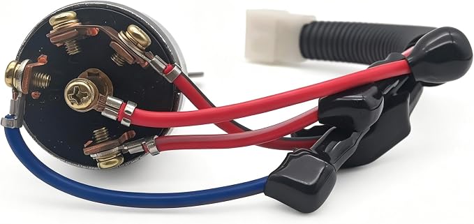 TC020-31820 Ignition Switch Replacement for Kubota Tractor | 4 Position 5 Terminal 2 Keys , High Quality Replacement for Kubota Garden Tractor L2800F L4400F MX5000F Tractor