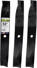Maxpower 561381B 3 High Lift Blade Set for 50'' Cut Toro Time Cutter Z Mowers Replaces OEM no. 110-6837-03, 112-9759-03, & 115-5059-03