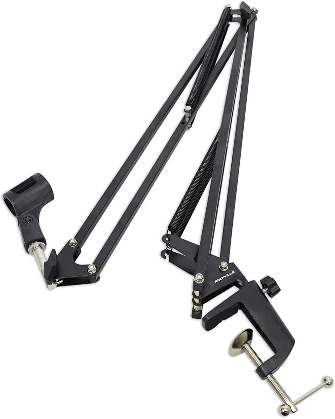 Rockville DMS40 40" Adjustable Mic Boom Arm with iStand 22 Tablet Holder