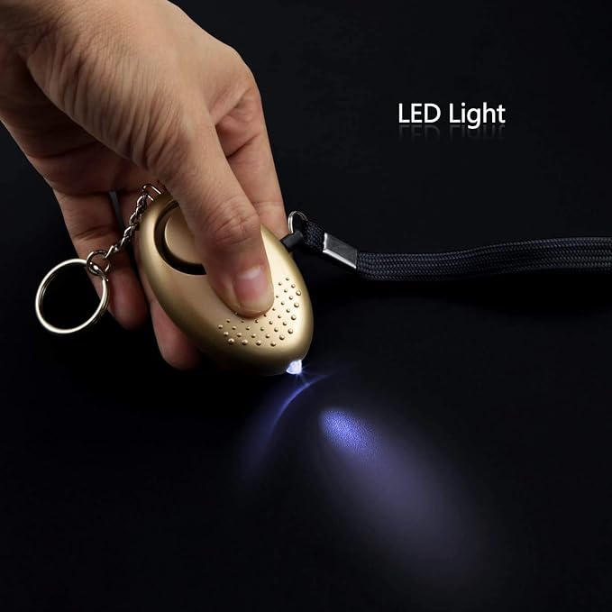 KOSIN Safe Sound Personal Alarm, 3 Pack 145DB Personal Security Alarm Keychain with LED Lights, Emergency Safety Alarm for Women, Men, Children, Elderly