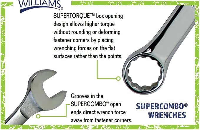 Williams 1195 Super Torque Combination Wrench, 2-3/8-Inch