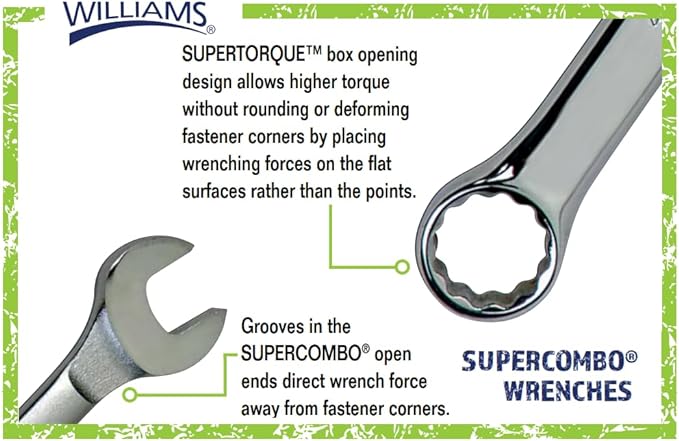 Williams 1198A Standard Combination Wrench, 2-3/4-Inch