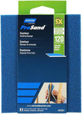 12-Pack of 5-1/2" x 4-1/2" x 3/16" Norton 82081 ProSand 5X Contour Sanding Pad, 120-Grit, Medium, 2-Pads-Per-Pack (24 Pads)