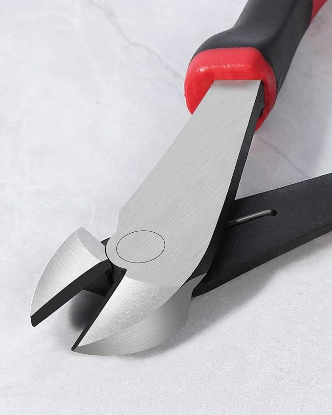 IGAN Wire Cutters Heavy Duty (Pack of 4), 7-inch Side Cutters Dikes, Ultra Tough and Durable Diagonal Cutters with Spring-loaded, Ideal Cutting Pliers for Electricians and Homes