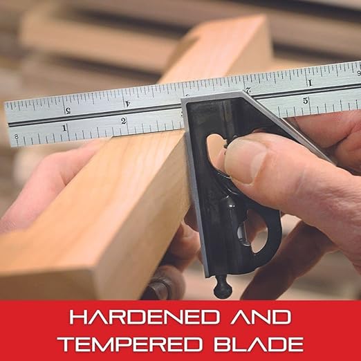 Starrett Blade Only for Combination Squares, Sets and Bevel Protractors - Ideal for Woodworking and Metalworking - 300mm Length, Satin Chrome Finish, 35 Graduation - CB300-35