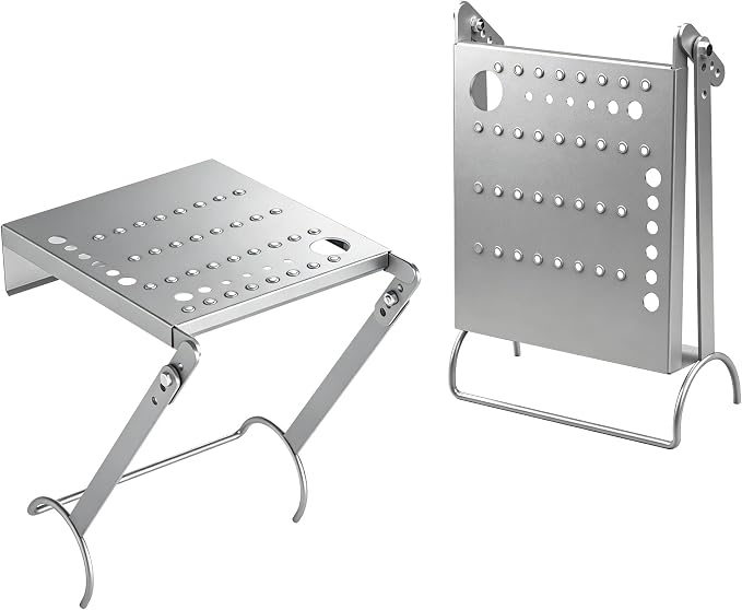 Ladder Platform Attachment, Ladder Accessories,Anti-Slip Extension Ladder Step, Heavy Duty Ladder Work Stand Ladder Paint Tray Holder 400 Pound (Silver Gray)