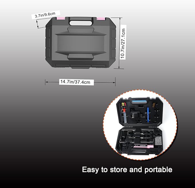4 in 1 Hot Wire Electric Foam Cutter Kit, Styrofoam Cutting Tool 15W/ 6V with Case, Heated Foam Carving Knife Kit (Toolbox Pink)