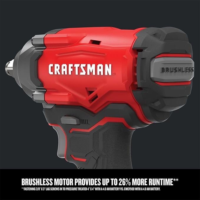 CRAFTSMAN V20 Cordless Impact Wrench, 1/2 inch, Bare Tool Only (CMCF920B)