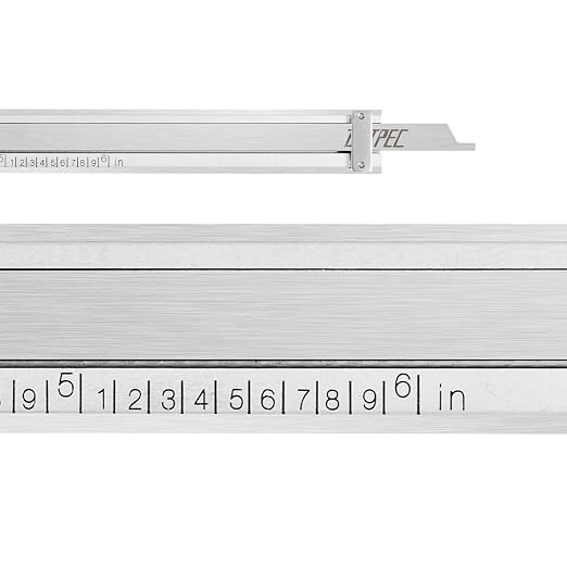 6 inch Dial Caliper, Professional Stainless Steel Metric Measuring Tool, 0-6inch Range with 0.001" resolution, Shock-Proof Precision Vernier Caliper with Hard Carrying Case for Machinists & DIY