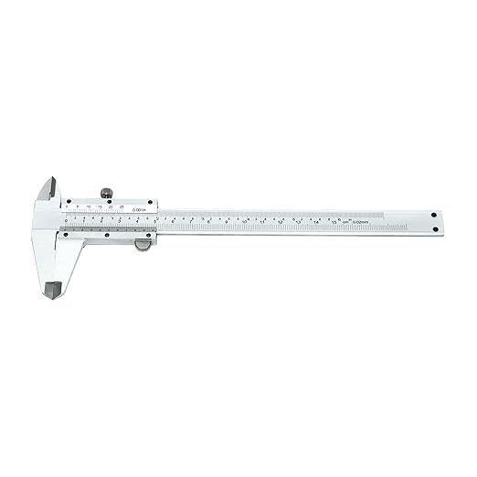 HFS(R) 0-6inch/0-150mm Vernier Caliper Imperial & Metric Measuring Tool, Carbon Steel Manual Non Digital Caliper, +/-0.001in/0.02mm Accuracy