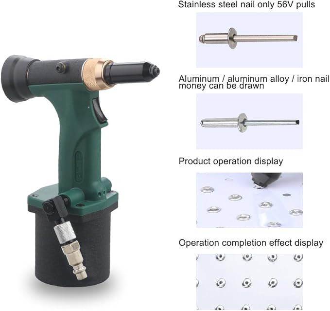 SAKAI Pneumatic Hydraulic Pull Rivet Gun - Automatic Suction Air Rivet Tool