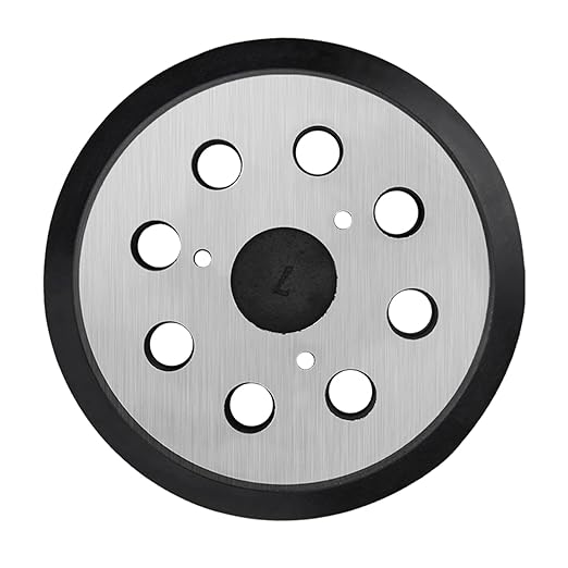 Sander Pad Replacement for Dewalt, 5" 8 Hole Hook and Loop Orbital Sander Metal Pads Compatible with DeWalt DW420 DW421 DW422 DW423 DW426 D26451 D26453 Random Orbital Sander (3 Screw Holes)