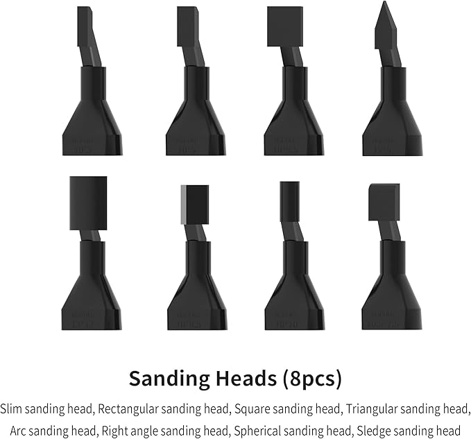Reciprocating Sander,USB Quick Charging Sanding Pen With 8pcs Sanding Head,Self-Adhesive Sandpaper Pre-cut mesh 134pcs (ESA)