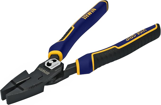 IRWIN VISE-GRIP Pliers, PowerSlot High Leverage Lineman's, 9.5 Inch (IWHT84000)