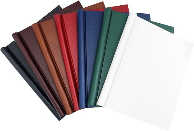 Faux Leather Springback Thesis Binder - Tan, 1" Spine, by Bindertek