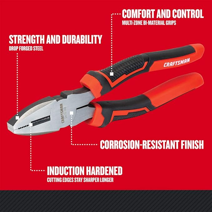 CRAFTSMAN Linesman Pliers, 8-Inch (CMHT81648)