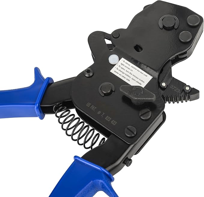 PEX Ratchet Cinch Clamp Tool for Stainless Steel Clamp Rings, One-Hand Ratchet Design Crimper Tool from 3/8", 1/2", 3/4", 5/8" and 1", ASTM2098