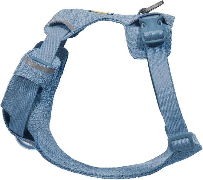 Ruffwear, Front Range Flex Dog Harness, Engineered Knit Construction for Ultimate Fit and Mobility, Lightweight Flexible Everyday Harness with Dual Leash Clips, Polar Blue, XX-Small