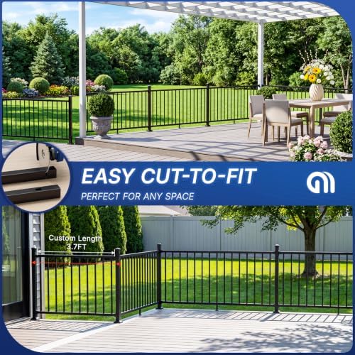 36in H x 6ft W Modular Aluminum Porch and Deck Railing Kit