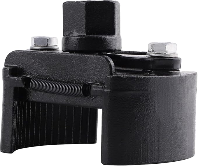 maXpeedingrods 2Pcs Adjustable Oil Filter Wrench 2 Jaw 60-80mm & 80-105mm | 1/2" Drive Universal Oil Filter Spanner Removal Tool, Universal Oil Filter Cap Socket Wrench Filter Housing Removal Tool