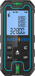 Laser Measure 165 Feet, RockSeed Portable Laser Distance Meter, Digital Distance Measurement with 2 Bubble Levels, Laser Distance Measure with 5 Units Conversion