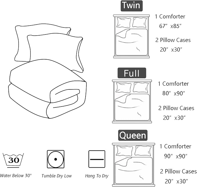 Nttopship Geometric Green Black Comforter Set,Light Honeycomb 3 Piece Bedding Set Twin Size for Teen Boys,Modern Quilt Set Geometry Decor,Microfiber Lightweight 1 Comforter 2 Pillowcases All Season