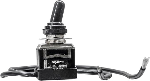 10 PCS Heavy Duty Toggle Switch 20/15A 125/277V, 2 HP with Waterproof Rubber Boot UL cUL Certified