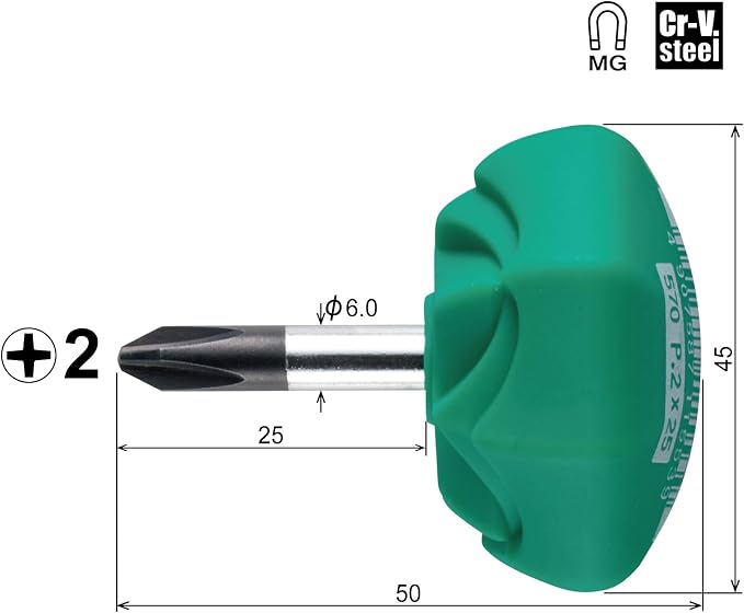 Vessel Sepadra Eco Driver Stubby Type +2 x 25 570