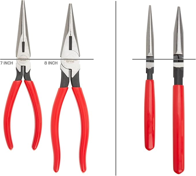TEKTON Long Nose Pliers Set, 3-Piece | PGF99101