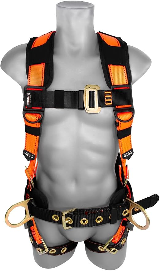 FRONTLINE FALL PROTECTION Harnesses + D-Ring+ Multiple Styles + OSHA and ANSI compliant