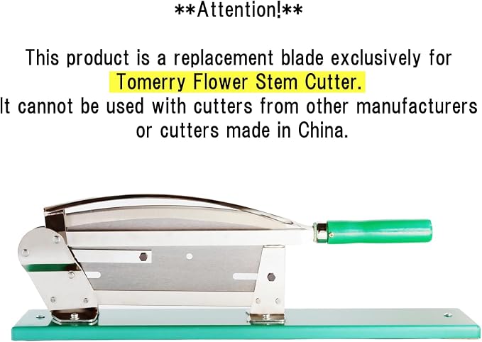 Japanese Flower Stem Cutter Durable and Replaceable Stainless Steel Scissors Heavy Duty (Replacement Blade)